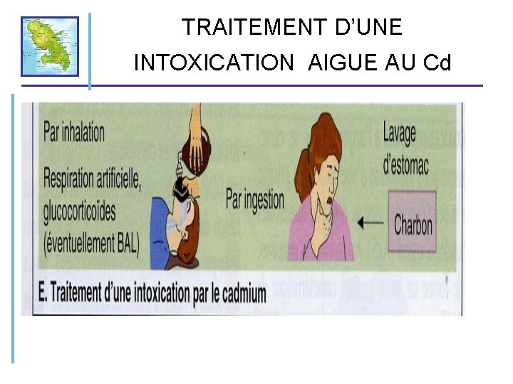 TRAITEMENT D’UNE INTOXICATION AIGUE AU Cd 