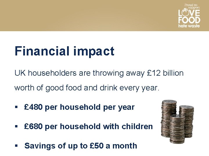 Financial impact UK householders are throwing away £ 12 billion worth of good food
