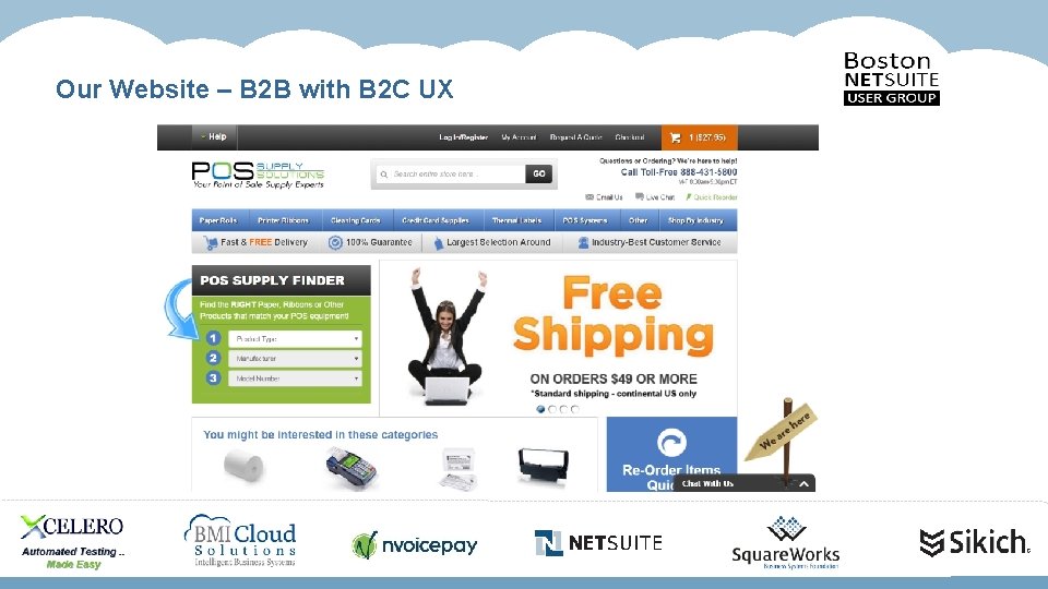 Our Website – B 2 B with B 2 C UX 