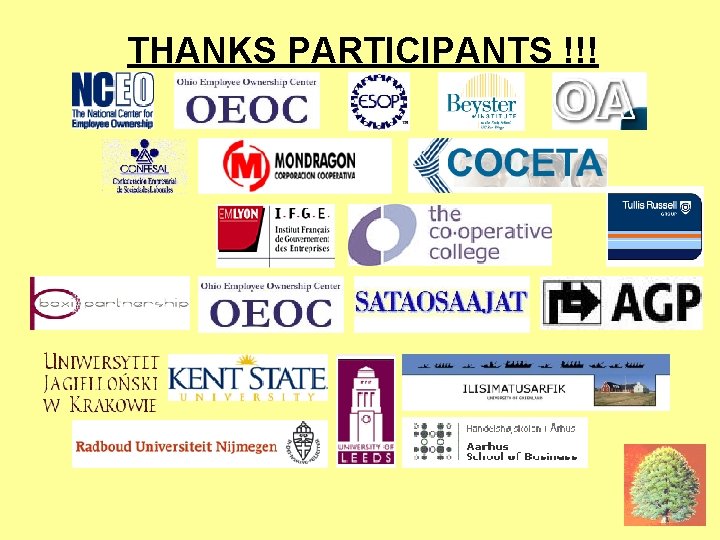 THANKS PARTICIPANTS !!! 