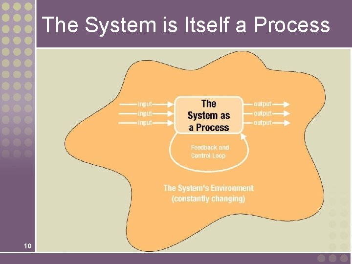 The System is Itself a Process 10 