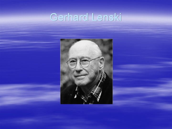 Gerhard Lenski 