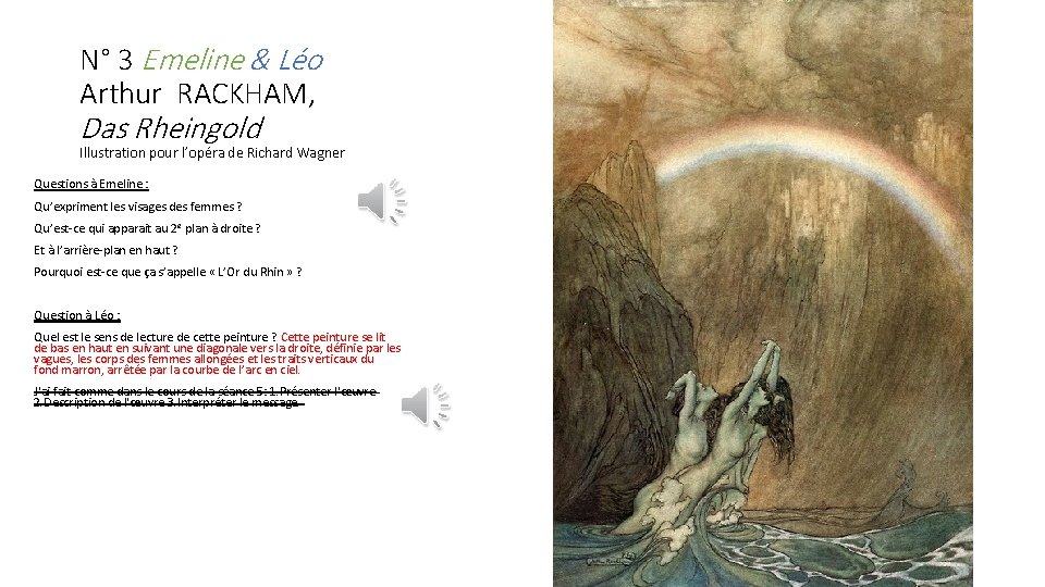 N° 3 Emeline & Léo Arthur RACKHAM, Das Rheingold Illustration pour l’opéra de Richard N° 3 Emeline & Léo Arthur RACKHAM, Das Rheingold Illustration pour l’opéra de Richard