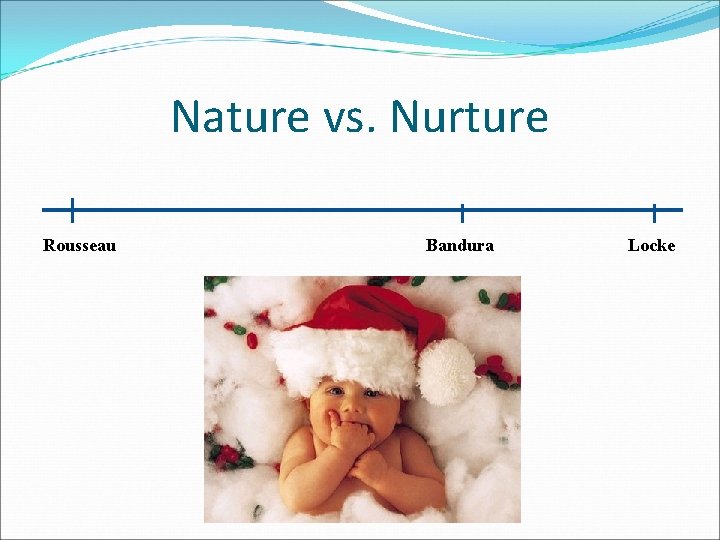 Nature vs. Nurture Rousseau Bandura Locke 