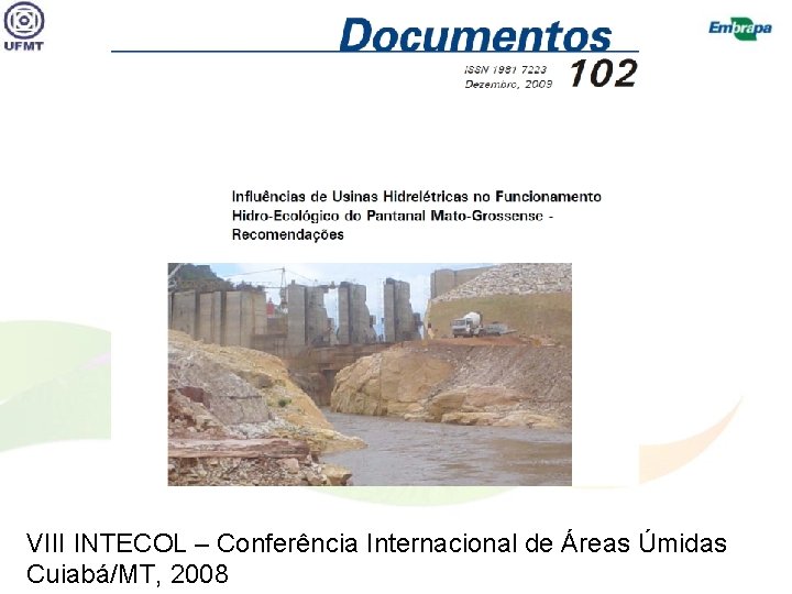 VIII INTECOL – Conferência Internacional de Áreas Úmidas Cuiabá/MT, 2008 