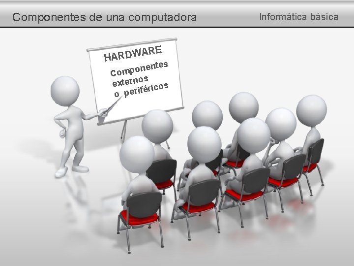 Componentes de una computadora ARE W D R A H entes n o p