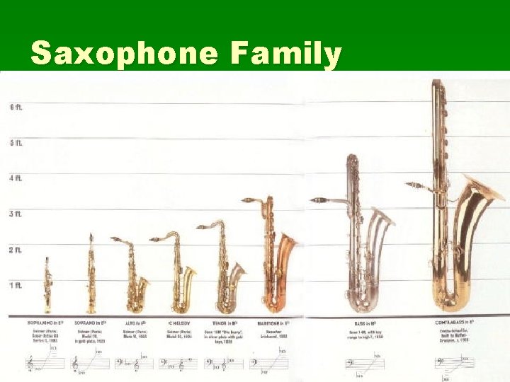 Saxophone Family 