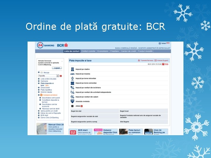 Ordine de plată gratuite: BCR Ordine de plată gratuite: BCR
