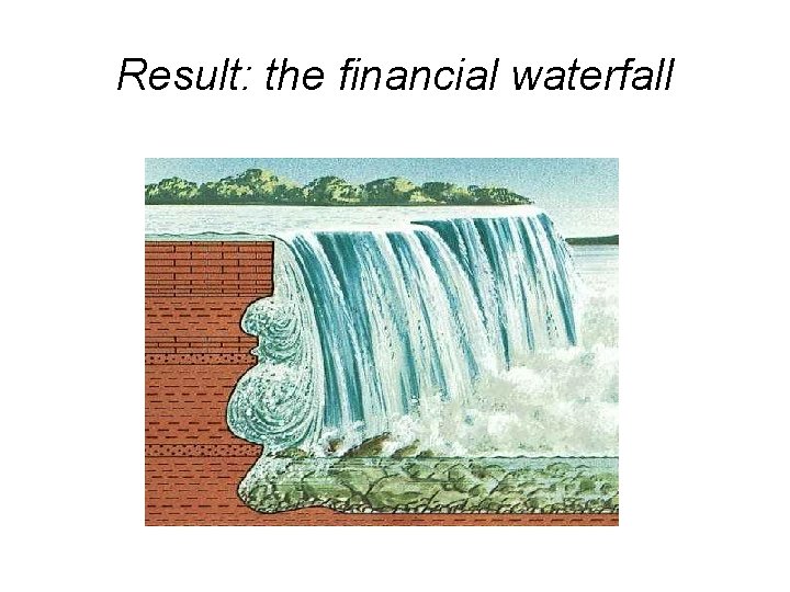 Result: the financial waterfall 
