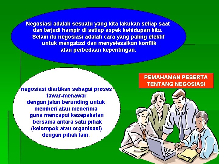 Negosiasi adalah sesuatu yang kita lakukan setiap saat dan terjadi hampir di setiap aspek