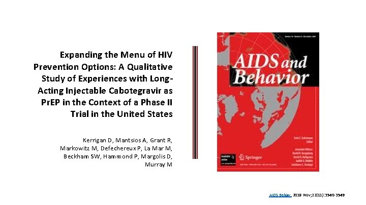 Expanding the Menu of HIV Prevention Options: A Qualitative Study of Experiences with Long.