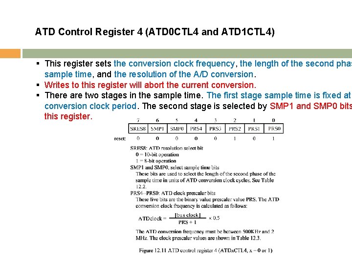 ATD Control Register 4 (ATD 0 CTL 4 and ATD 1 CTL 4) §