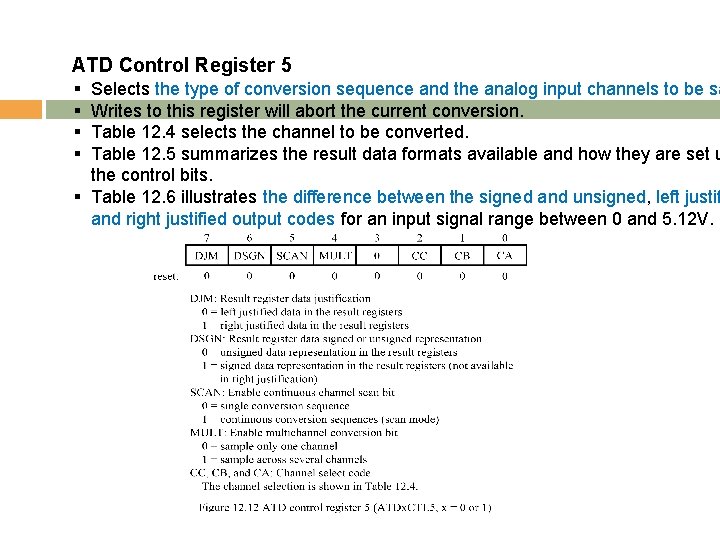ATD Control Register 5 § § Selects the type of conversion sequence and the