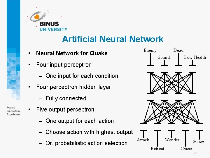 Artificial Neural Network • Neural Network for Quake Enemy Dead Sound Low Health •