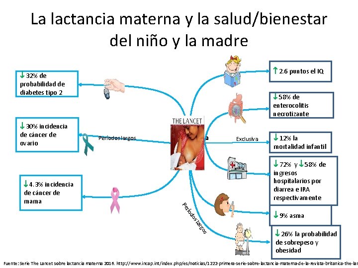 La lactancia materna y la salud/bienestar del niño y la madre 2. 6 puntos