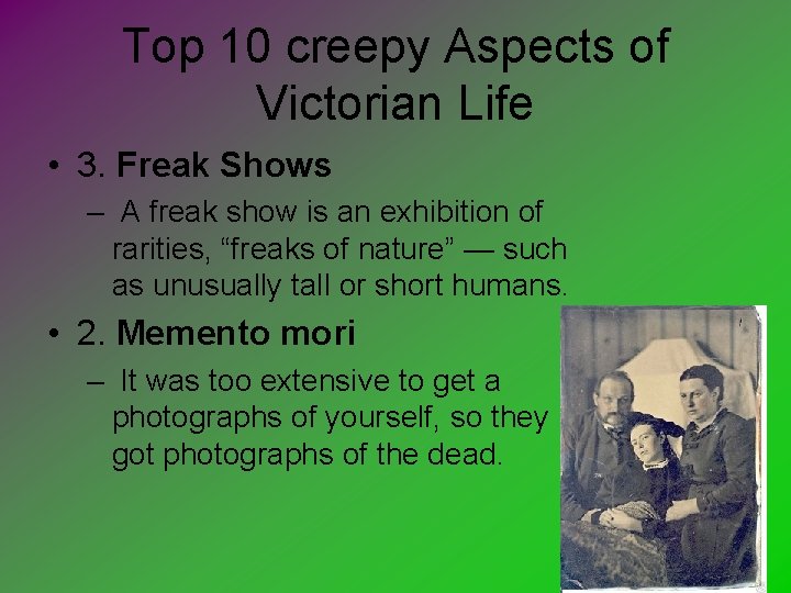 Top 10 creepy Aspects of Victorian Life • 3. Freak Shows – A freak