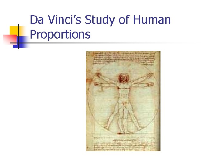 Da Vinci’s Study of Human Proportions 