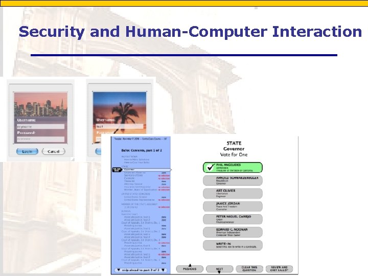 Security and Human-Computer Interaction 