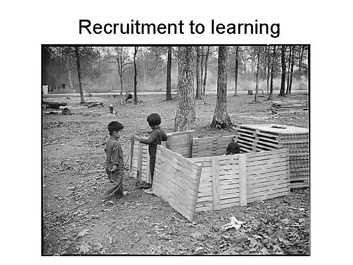 Recruitment to learning 