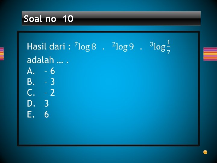 Soal no 10 