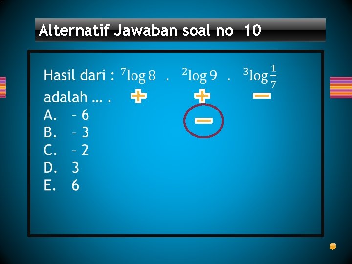 Alternatif Jawaban soal no 10 