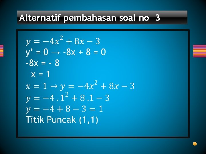 Alternatif pembahasan soal no 3 