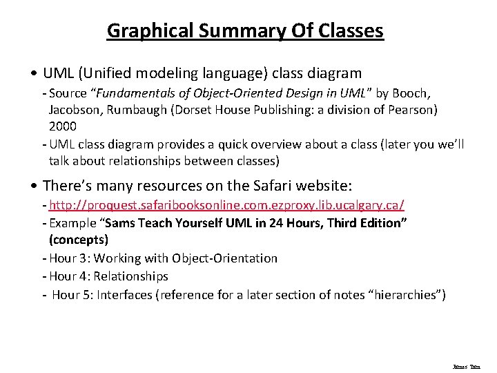 Graphical Summary Of Classes • UML (Unified modeling language) class diagram - Source “Fundamentals Graphical Summary Of Classes • UML (Unified modeling language) class diagram - Source “Fundamentals