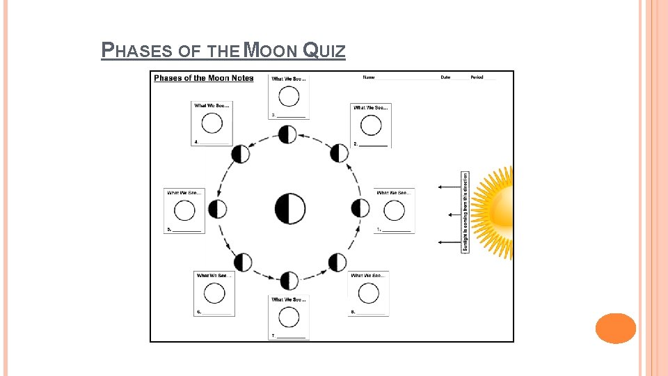 PHASES OF THE MOON QUIZ 