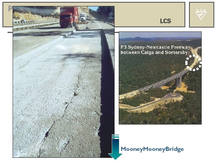 Pavement structure LCS Mooney. Bridge 