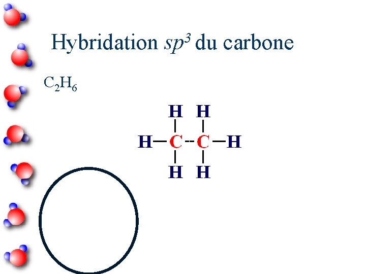 3 Hybridation sp du carbone C 2 H 6 