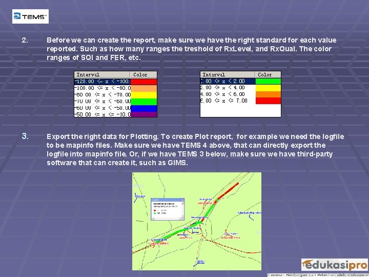 2. Before we can create the report, make sure we have the right standard