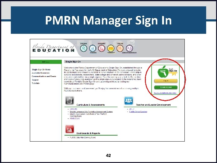 PMRN Manager Sign In 42 