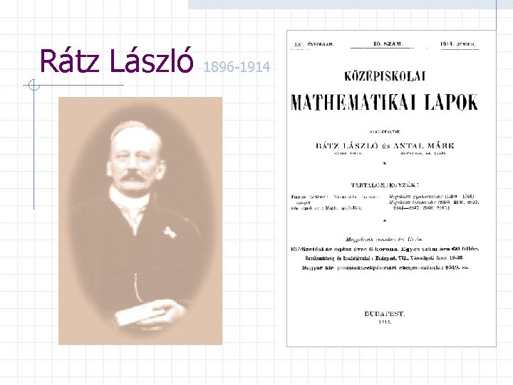 Rátz László 1896 -1914 