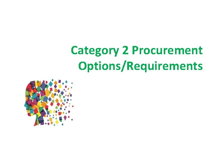 Category 2 Procurement Options/Requirements 14 