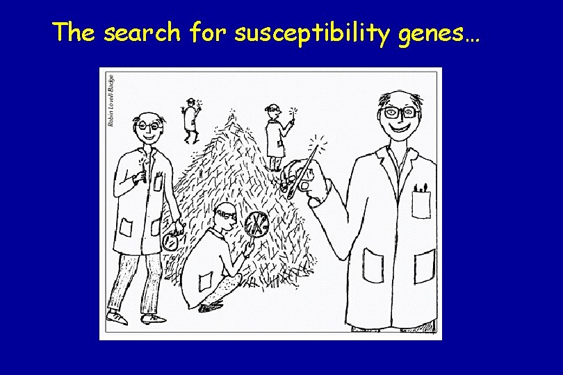The search for susceptibility genes… 