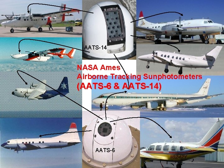 AATS-14 NASA Ames Airborne Tracking Sunphotometers (AATS-6 & AATS-14) AATS-6 P. Russell, Earth Science