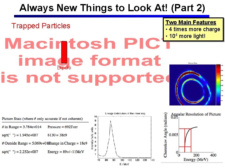 Always New Things to Look At! (Part 2) Trapped Particles Dipole Two Main Features