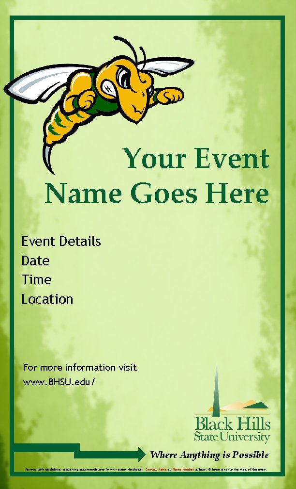 Your Event Name Goes Here Event Details Date Time Location For more information visit