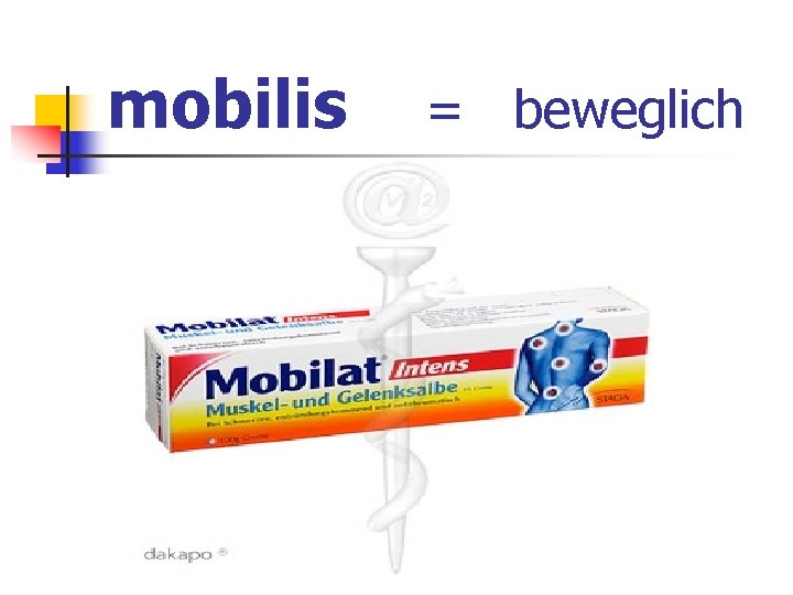 mobilis = beweglich 