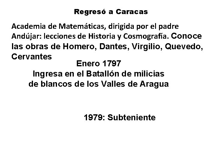 Regresó a Caracas Academia de Matemáticas, dirigida por el padre Andújar: lecciones de Historia