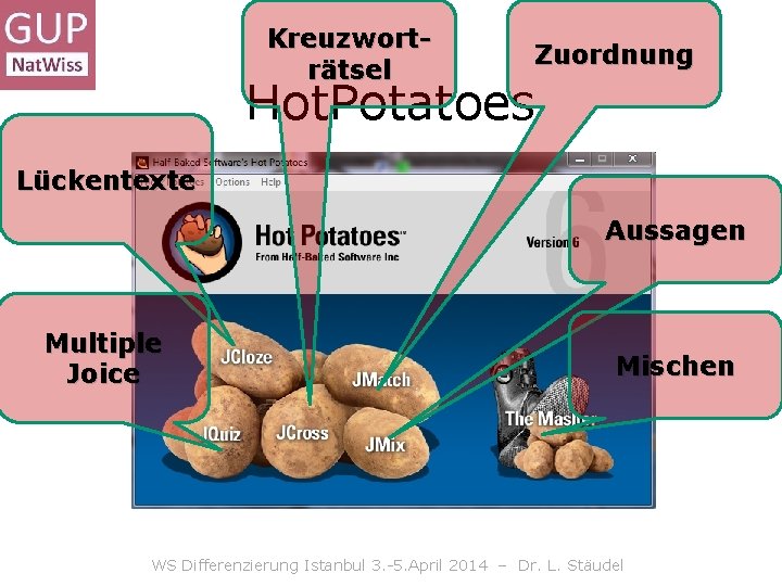 Kreuzworträtsel Zuordnung Hot. Potatoes Lückentexte Aussagen Multiple Joice Mischen WS Differenzierung Istanbul 3. -5. Kreuzworträtsel Zuordnung Hot. Potatoes Lückentexte Aussagen Multiple Joice Mischen WS Differenzierung Istanbul 3. -5.