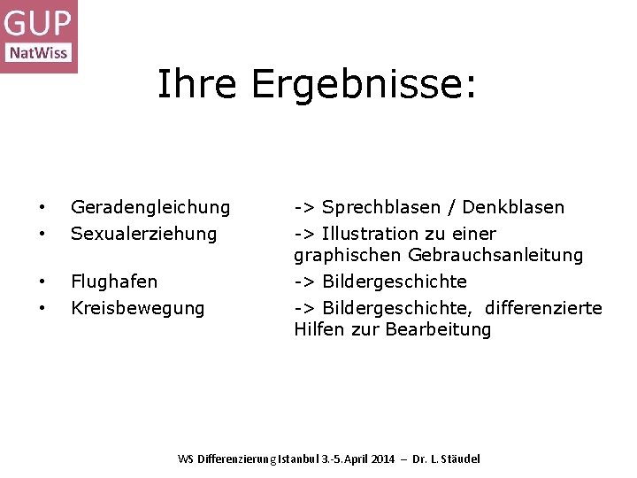Ihre Ergebnisse: • • Geradengleichung Sexualerziehung • • Flughafen Kreisbewegung -> Sprechblasen / Denkblasen Ihre Ergebnisse: • • Geradengleichung Sexualerziehung • • Flughafen Kreisbewegung -> Sprechblasen / Denkblasen