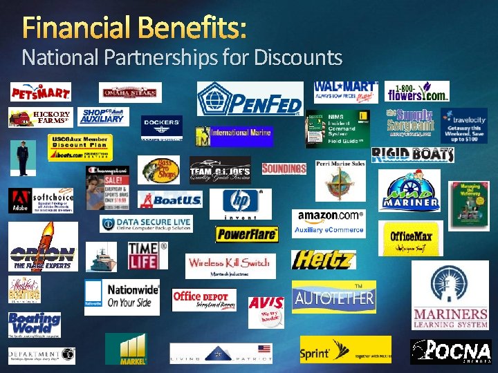 Financial Benefits: National Partnerships for Discounts 