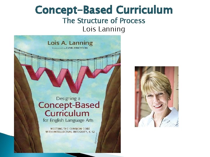 Concept-Based Curriculum The Structure of Process Lois Lanning 