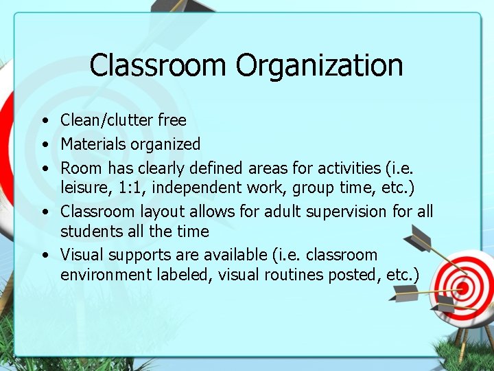 SUCCESS ZONE Best Practice for ID Classrooms 1