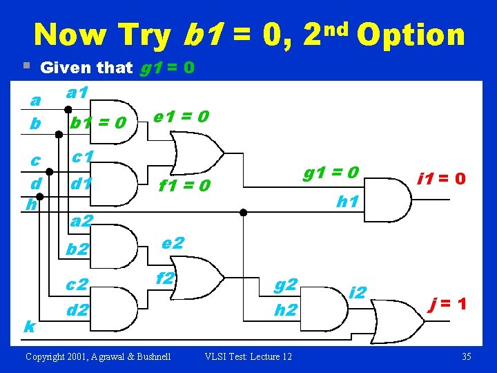 § Now Try b 1 = 0, Given that g 1 = 0 a