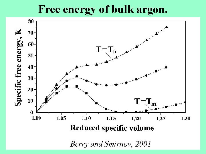 Free energy of bulk argon. 