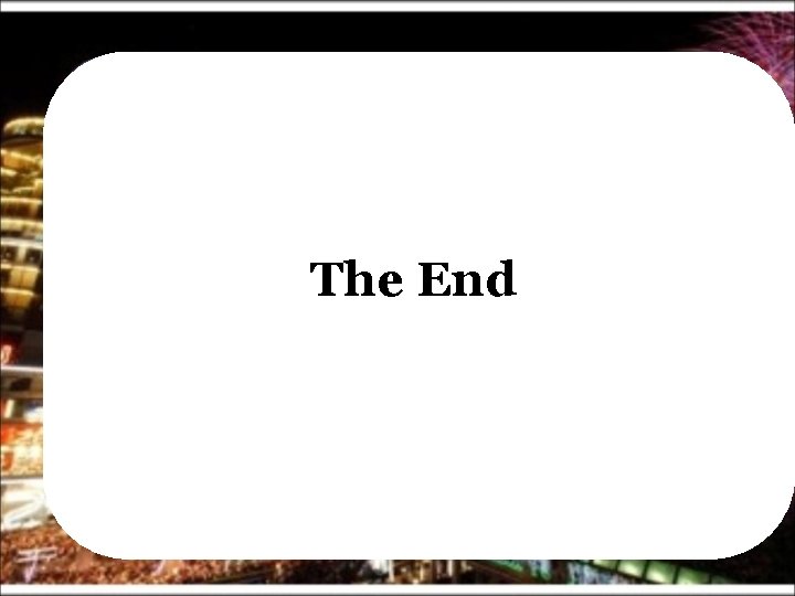 The End 