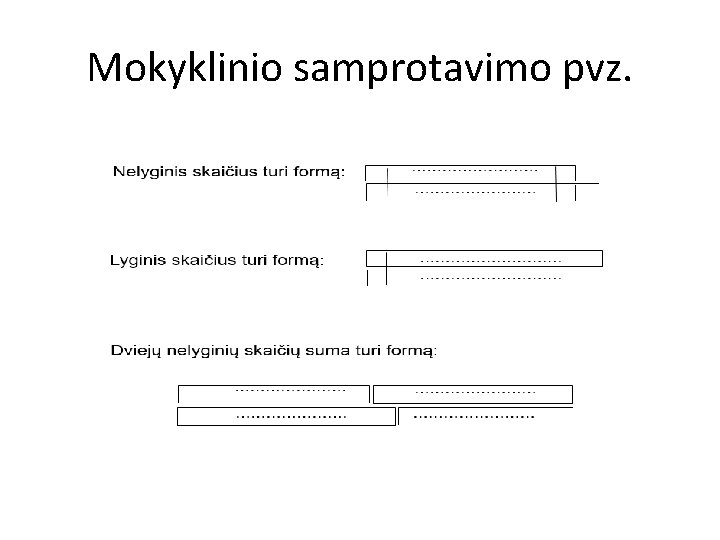 Mokyklinio samprotavimo pvz. 