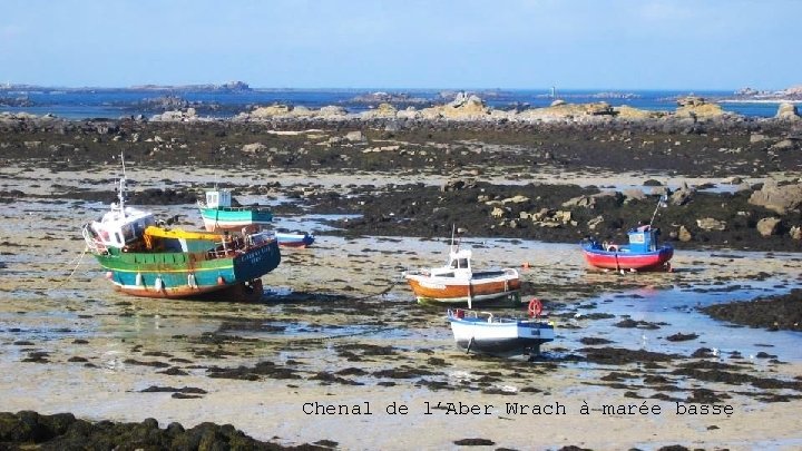 Chenal de l’Aber Wrach à marée basse 